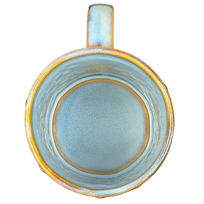 Embossed Flowers Blue 16oz Mug 2008 Starbucks