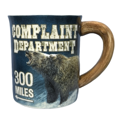 Fishing Lesson-Grizzly Bear Jon Ren Embossed Mug Wild Wings