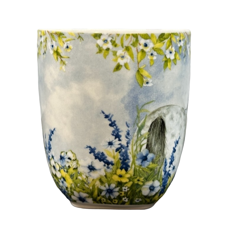 White Horse Among Flowers Susan Winget Mug Cracker Barrel