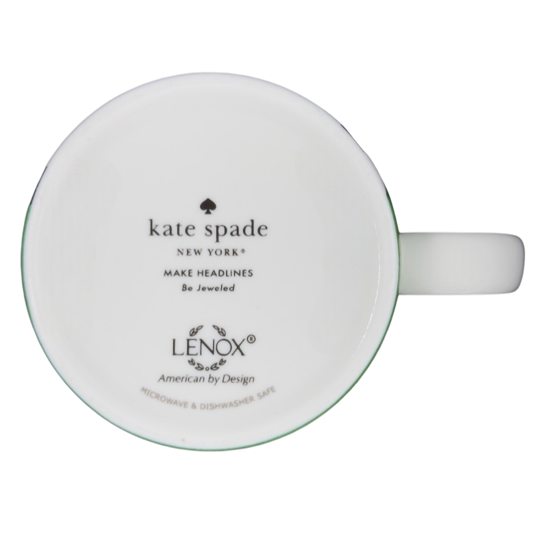 Kate Spade Make Headlines Be Jeweled Mug Lenox