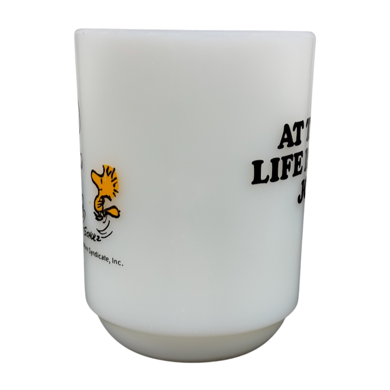 Fire King Snoopy Woodstock At Times Life Is Pure Joy Mug Anchor Hocking