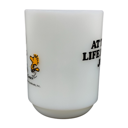 Fire King Snoopy Woodstock At Times Life Is Pure Joy Mug Anchor Hocking