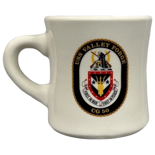 USS Valley Forge CG 50 First In War First In Peace United States Navy Mug Mil-Art China