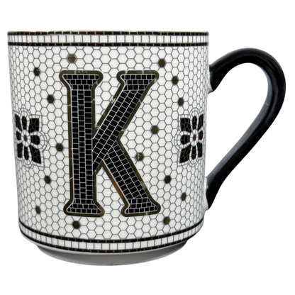 Margot Tiled Letter "K" Monogram Initial Mug Anthropologie