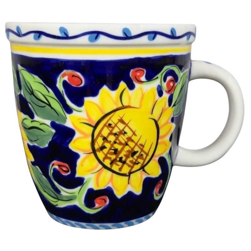 Barista Sunflower Mug 2002 Starbucks