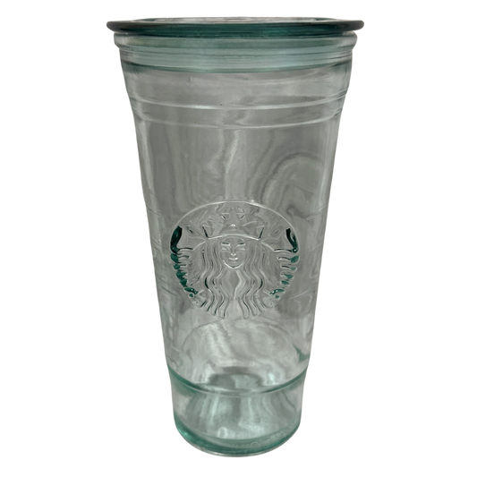 Embossed Siren Recycled Glass Cold To Go Cup Venti 20oz Starbucks