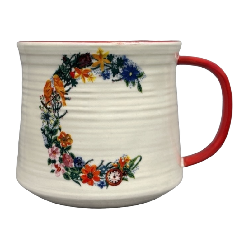 Nathalie Lete Letter "C" Bouquet Monogram Initial Mug Anthropologie