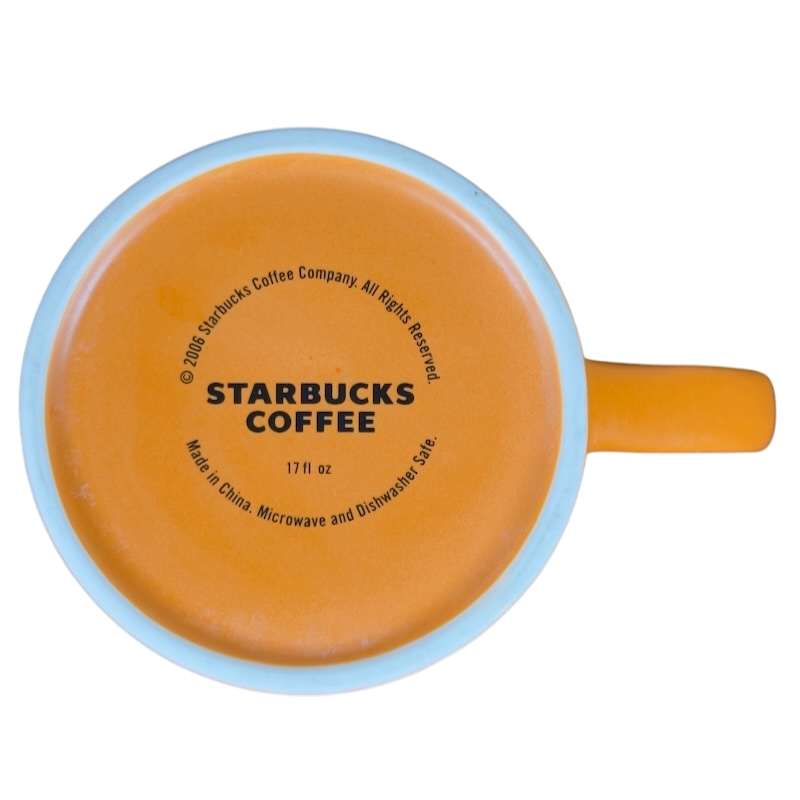 Terra Cotta And Blue Butterflies Mug Starbucks