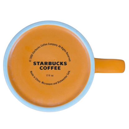 Terra Cotta And Blue Butterflies Mug Starbucks