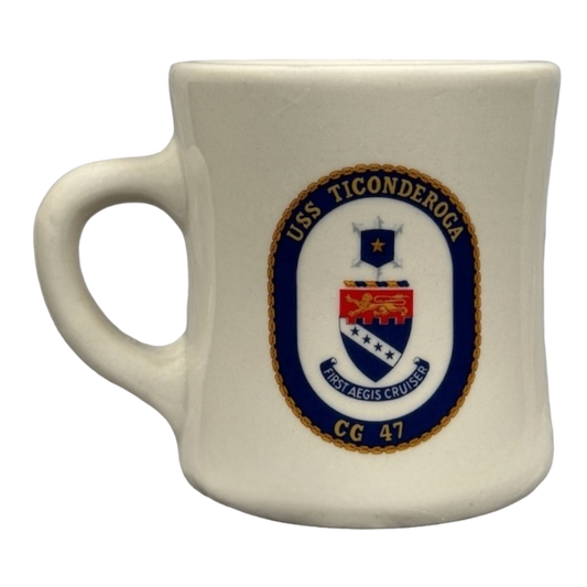 USS Ticonderoga CG 47 First Aegis Cruiser United States Navy Mug Mil-Art China