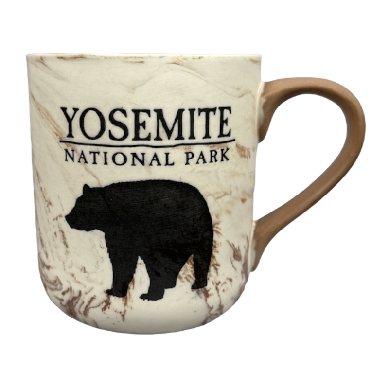 Yosemite National Park Bear Etched Marble Mug