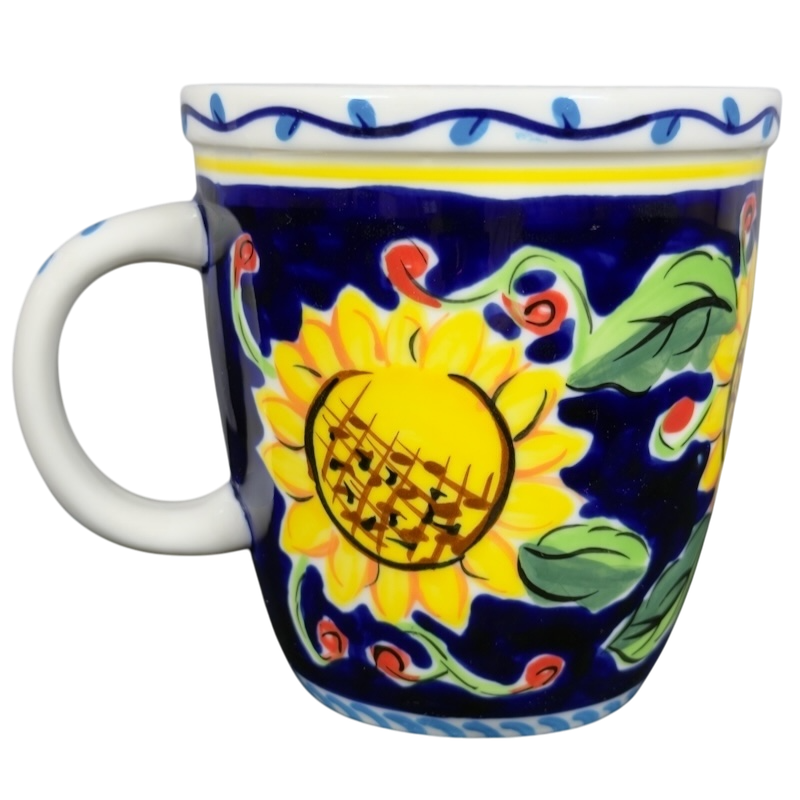 Barista Sunflower Mug 2002 Starbucks