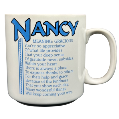 NANCY Poetry Name Pink Interior Mug Papel