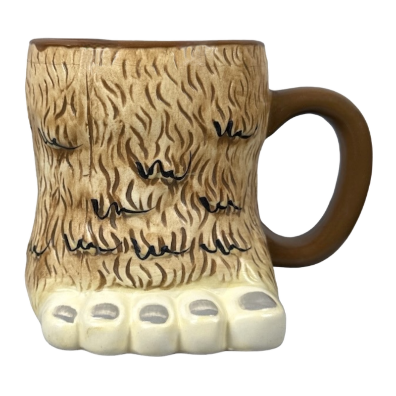 Bigfoot Sasquatch 3D Figural Foot Mug