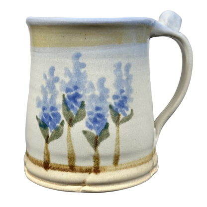 Bluebonnets Floral Pottery Mug Salado Pottery