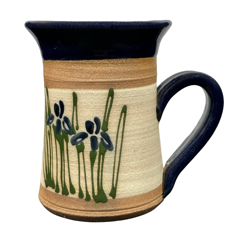 Floral Signed Pottery Mug