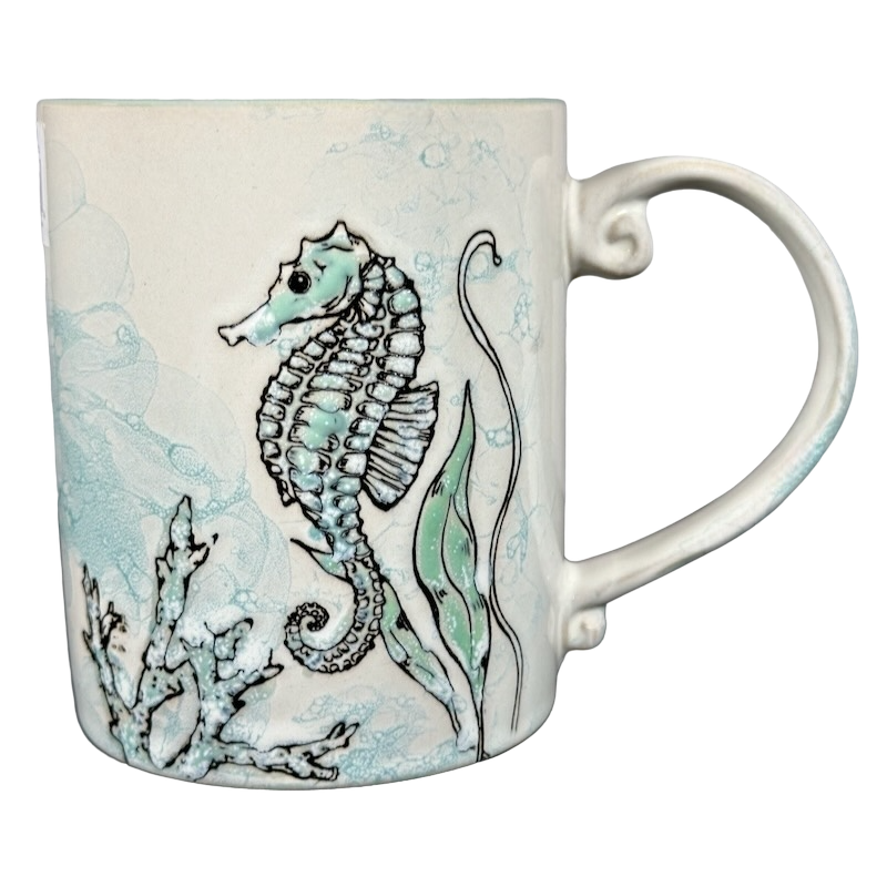 Sea Cove Island Seahorse Etched Mug Spectrum Designz