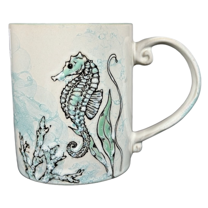 Sea Cove Island Seahorse Etched Mug Spectrum Designz