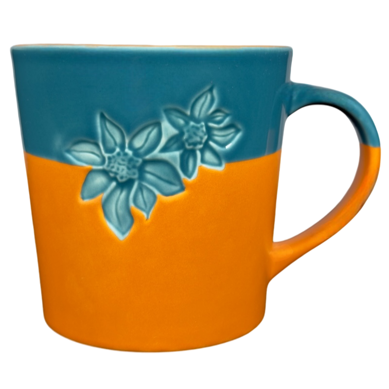 Terra Cotta And Blue Butterflies Mug Starbucks