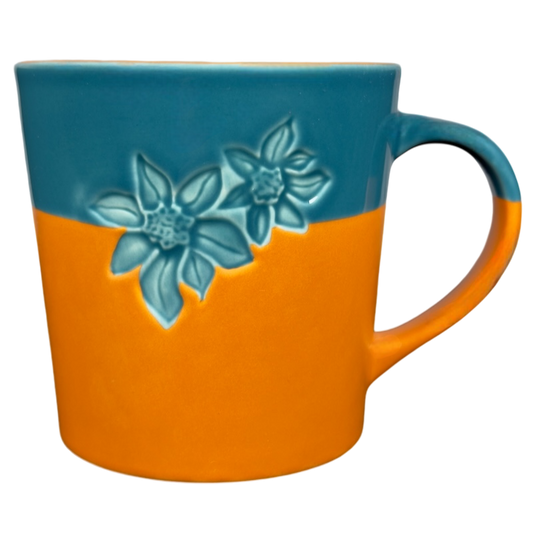 Terra Cotta And Blue Butterflies Mug Starbucks