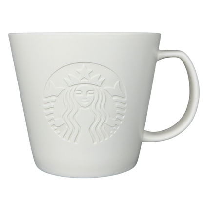 Etched Siren Tall White 12oz Mug 2015 Starbucks