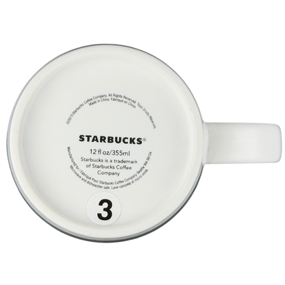 Etched Siren Tall White 12oz Mug 2015 Starbucks