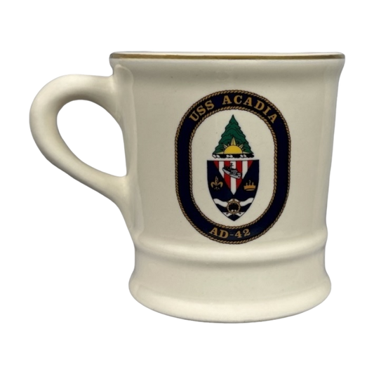 USS Acadia AD-42 United States Navy Mug Mil-Art China