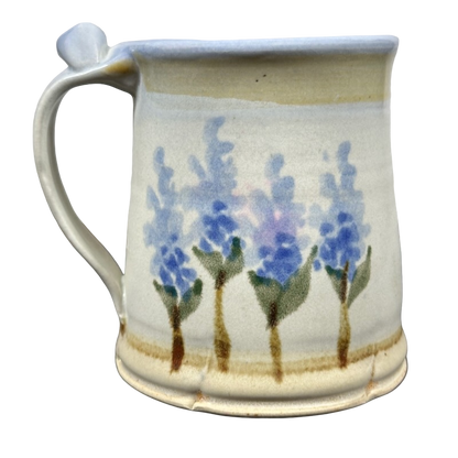 Bluebonnets Floral Pottery Mug Salado Pottery