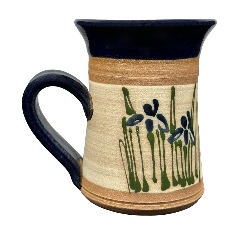 Floral Signed Pottery Mug