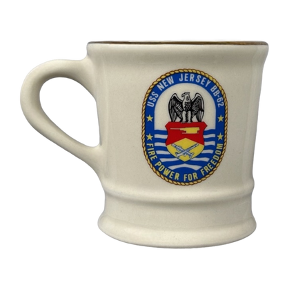 USS New Jersey BB-62 Fire Power For Freedom United States Navy Mug Mil-Art China