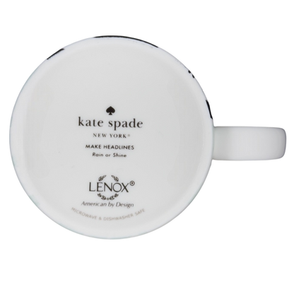 Kate Spade Make Headlines Rain Or Shine Mug Lenox