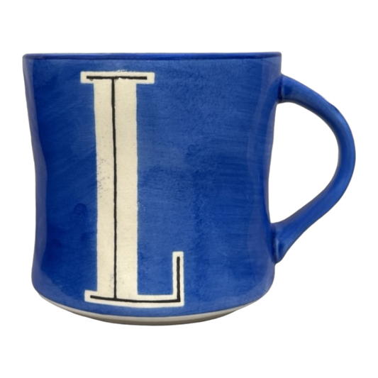 Colorway Hand Painted Letter "L" Monogram Initial Mug Anthropologie