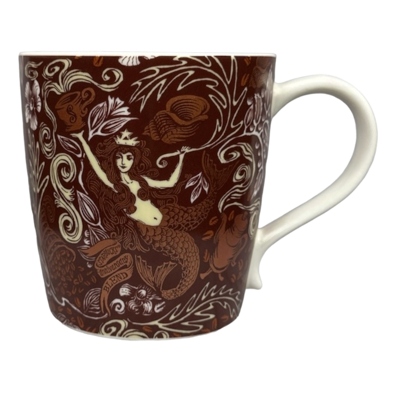 Bronze Siren Seashells And Flowers Anniversary Mug 2009 Starbucks