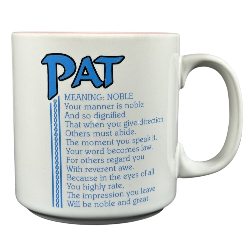 PAT Poetry Name Pink Interior Mug Papel