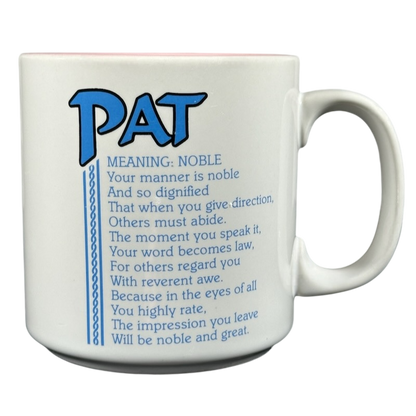 PAT Poetry Name Pink Interior Mug Papel