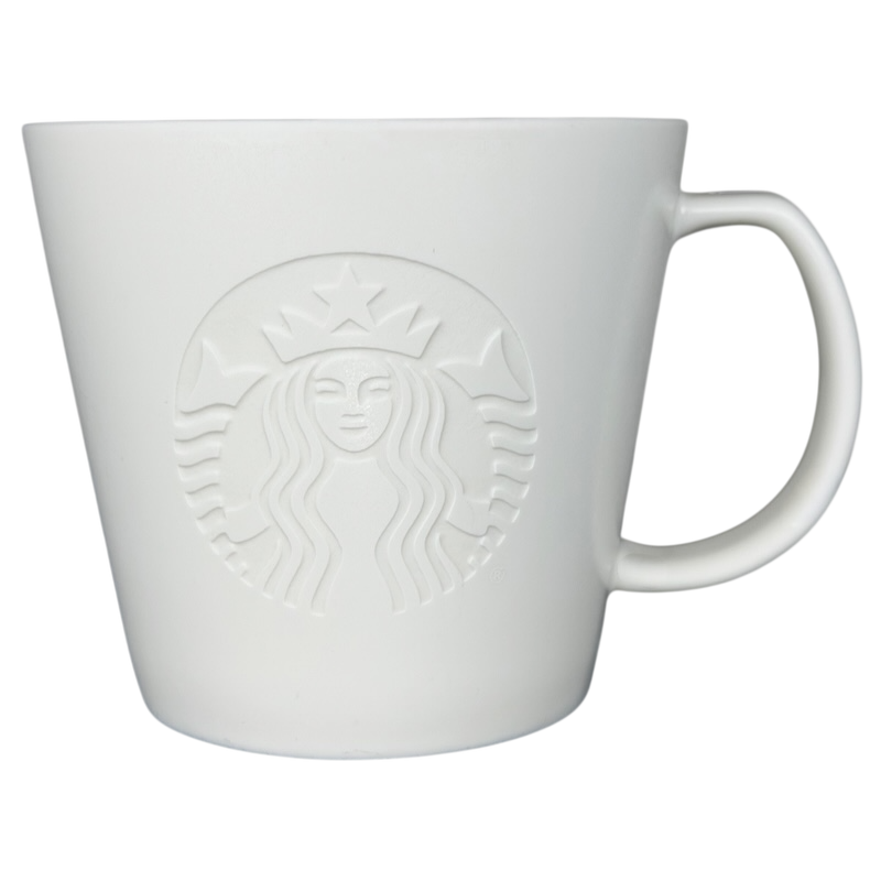 Etched Siren Tall White 12oz Mug 2015 Starbucks