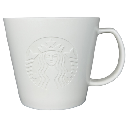 Etched Siren Tall White 12oz Mug 2015 Starbucks