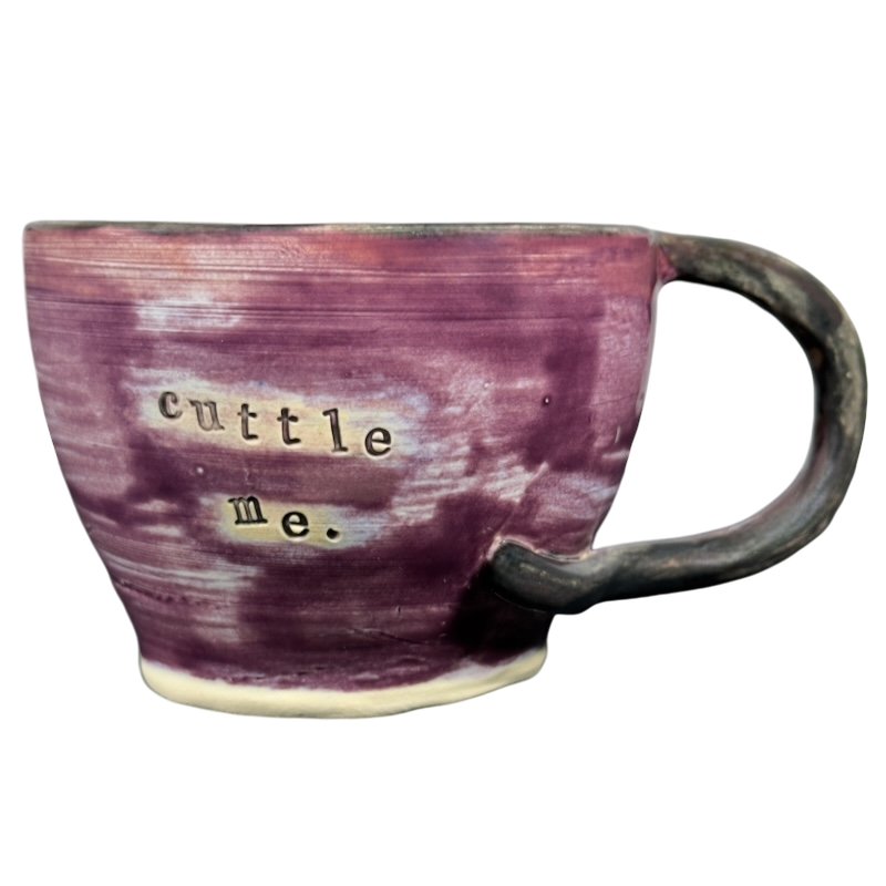 Cuttle Me Cuttlefish Signed Pottery Mug