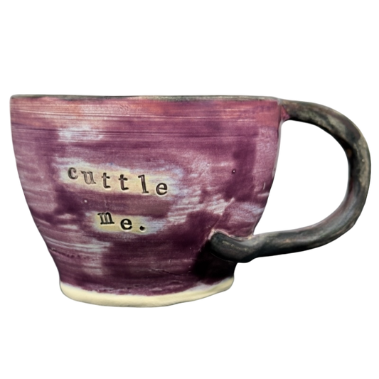 Cuttle Me Cuttlefish Signed Pottery Mug