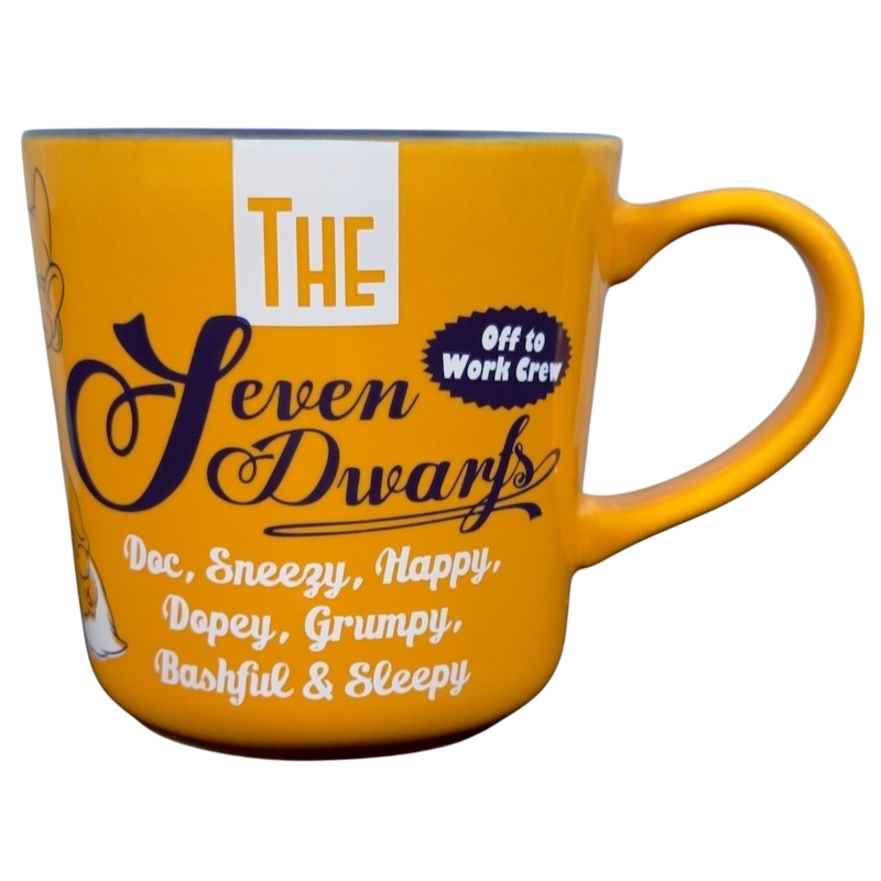 The Seven Dwarfs Off To Work Crew Mug Disney Store