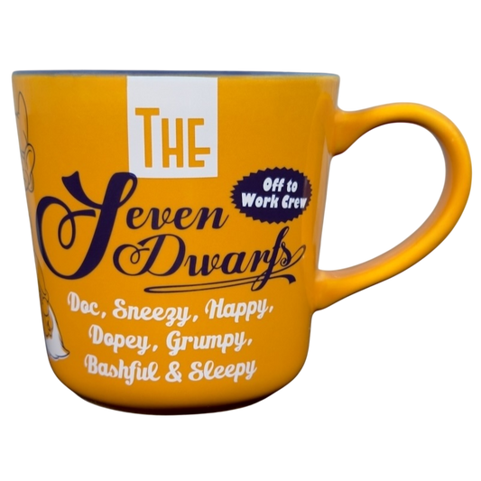 The Seven Dwarfs Off To Work Crew Mug Disney Store