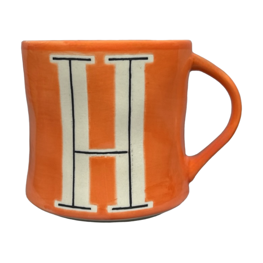 Colorway Hand Painted Letter "H" Monogram Initial Mug Anthropologie