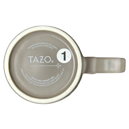 Rococo Scroll Handle Slate Gray Mug Starbucks Tazo