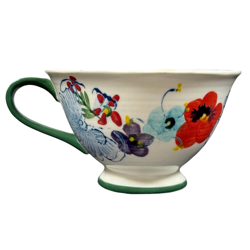 Estudio Arres Sissinghurst Castle Floral Pedestal Mug Anthropologie