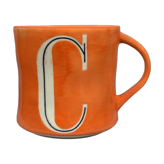 Colorway Hand Painted Letter "C" Monogram Initial Mug Anthropologie