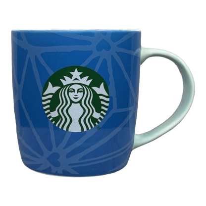 Blue Web With Hearts 11oz Mug 2022 Starbucks