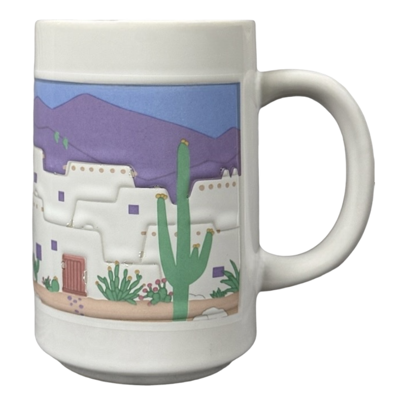 Southwest Adobe And Cacti Curtis Swann Large Mug Otagiri