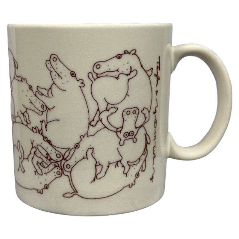 Hippo Naughty Orgy Beige Mug Taylor & Ng