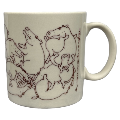 Hippo Naughty Orgy Beige Mug Taylor & Ng