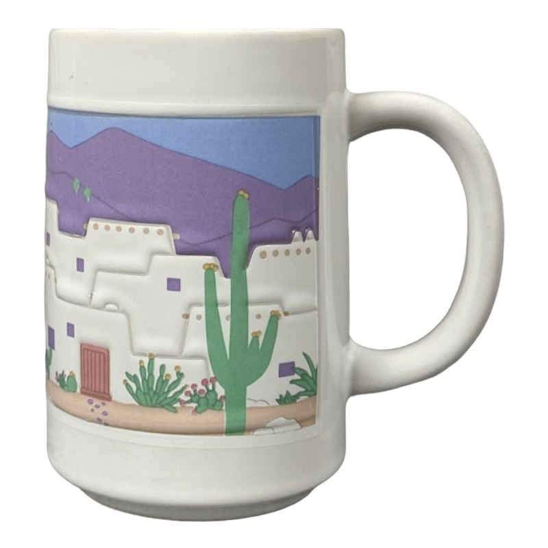 Southwest Adobe And Cacti Curtis Swann Large Mug Otagiri